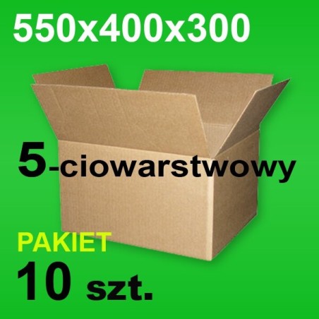 Karton 550x400x300 5w P-10 szt.