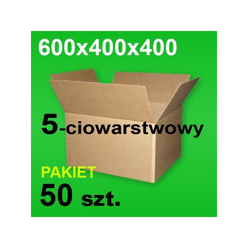 Karton 600x400x400 5w P-50 szt.