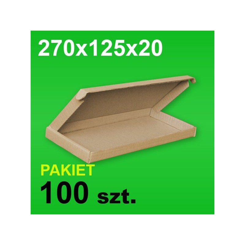 Pudełko F427 270x125x20 P-100 szt.