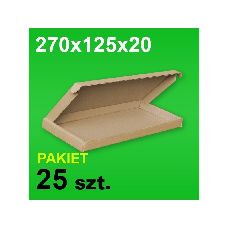 Pudełko F427 270x125x20 P-25 szt.