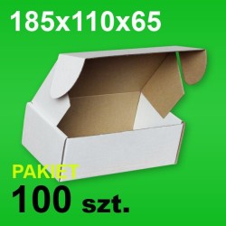 Pudełko F427 185x110x65 białe P-100 szt.