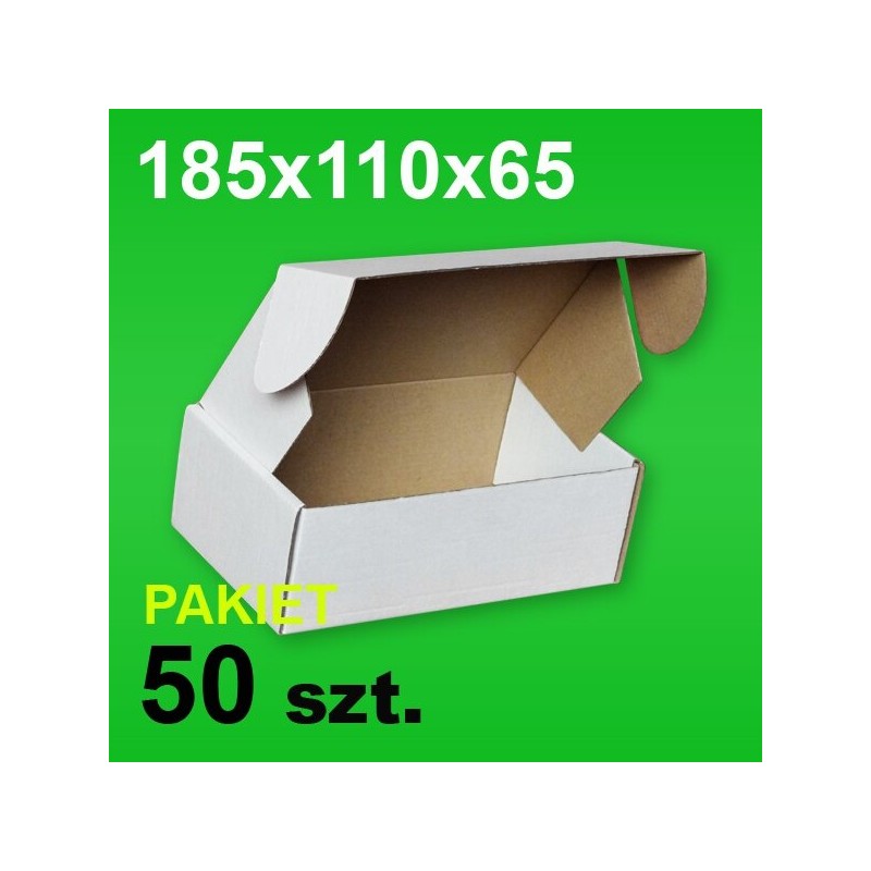 Pudełko F427 185x110x65 białe P-50 szt.