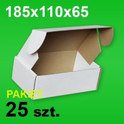 Pudełko F427 185x110x65 białe P-25 szt.