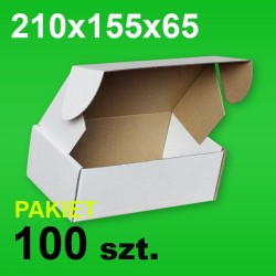 Pudełko F427 210x155x65 białe P-100 szt.