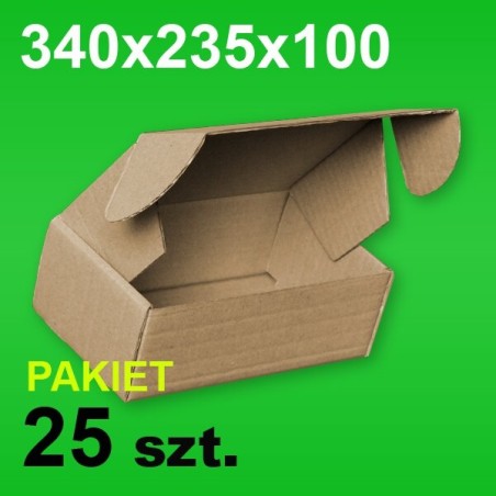 Pudełko F427 340x235x100 P-25 szt.