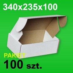 Pudełko F427 340x235x100 białe P-100 szt.