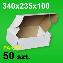 Pudełko F427 340x235x100 białe P-50 szt.