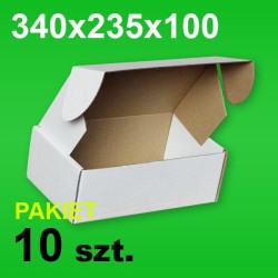 Pudełko F427 340x235x100 białe P-10 szt.