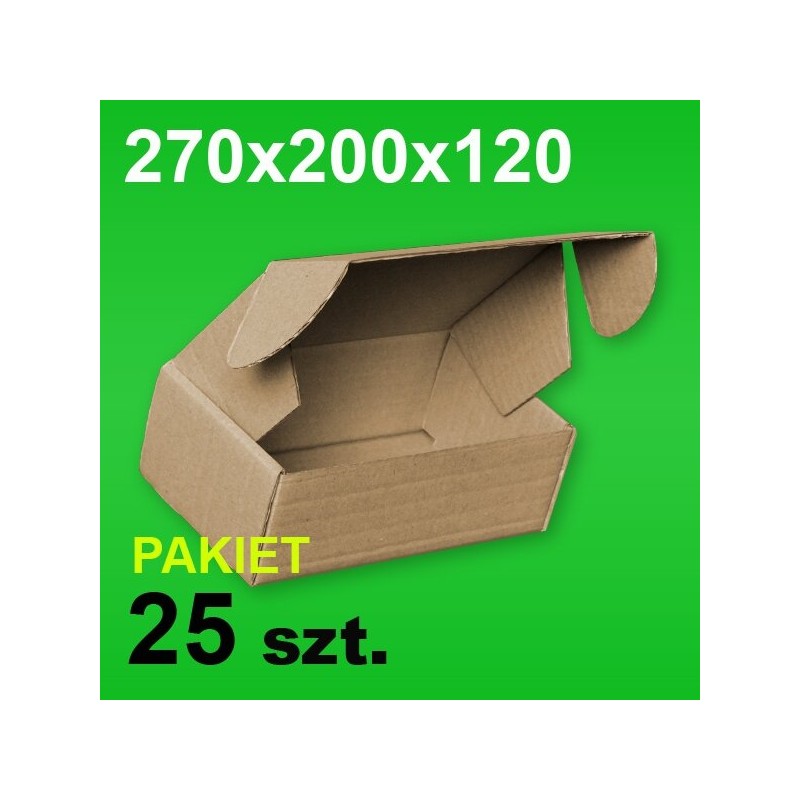 Pudełko F427 270x200x120 P-25 szt.