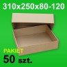 Pudełko wieczkowe 310x250x80-120 P-50 szt.