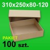 Pudełko wieczkowe 310x250x80-120 P-100 szt.