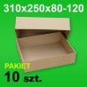 Pudełko wieczkowe 310x250x80-120 P-10 szt.