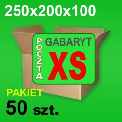 Karton 250x200x100 XS P-50 szt.