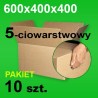 Karton 600x400x400 5w z uchwytami P-10 szt.