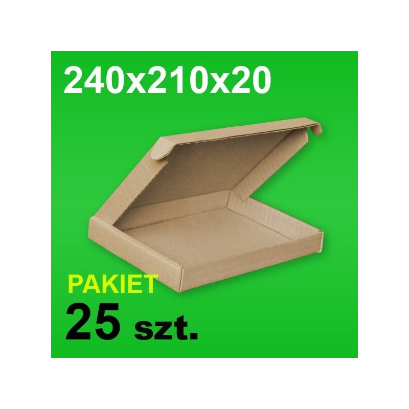 Pudełko F427 240x210x20 P-25 szt.