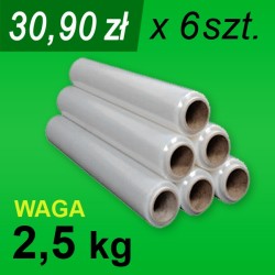 Folia stretch bezb. 2,5 kg - 6 szt.