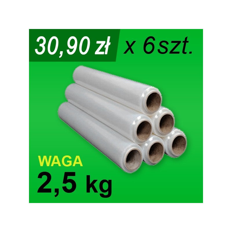 Folia stretch bezb. 2,5 kg - 6 szt.