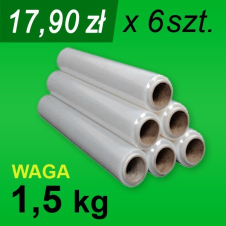Folia stretch bezb. 1,5 kg - 6 szt.