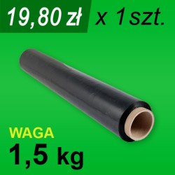 Folia stretch czarna 1,5 kg - 1 szt.