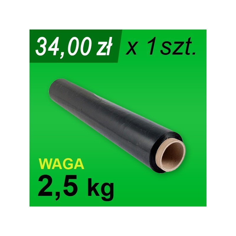 Folia stretch czarna 2,5 kg - 1 szt.