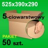Karton 525x390x290 5w z uchwytami P-50 szt.