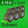Taśma pakowa Solvent brąz - 6 szt.
