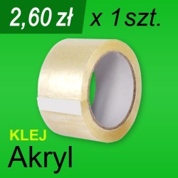 Taśma pakowa Akryl bezb. - 1 szt.
