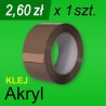 Taśma pakowa Akryl brąz - 1 szt.