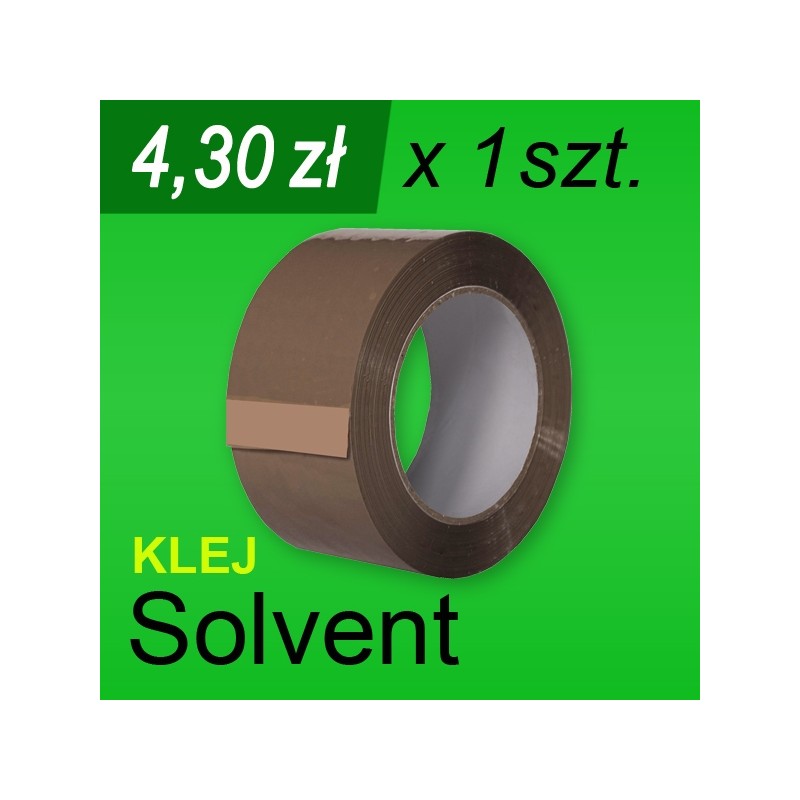 Taśma pakowa Solvent brąz - 1 szt.
