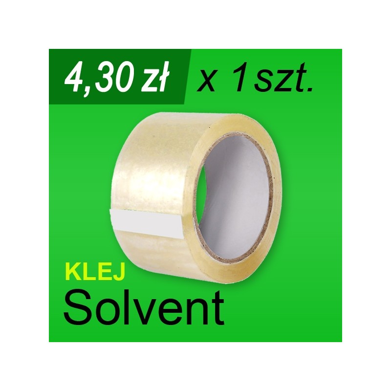 Taśma pakowa Solvent bezb. - 1 szt.