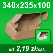 Pudełko 340x235x100 mm A4