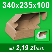 Pudełko 340x235x100 mm A4